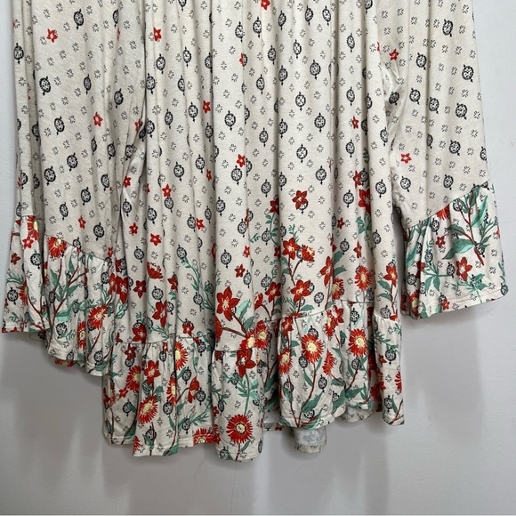 Style & Co Floral Scoop Neck 3/4 Sleeve Blouse Size XL - Picture 7 of 10